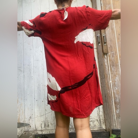 Vintage classic red dress - Picture 5 of 8